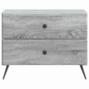 Κομοδίνο Γκρι Sonoma 62 x 34,5 x 47,5 εκ Επεξεργασμένο Ξύλο - Pakobazaar