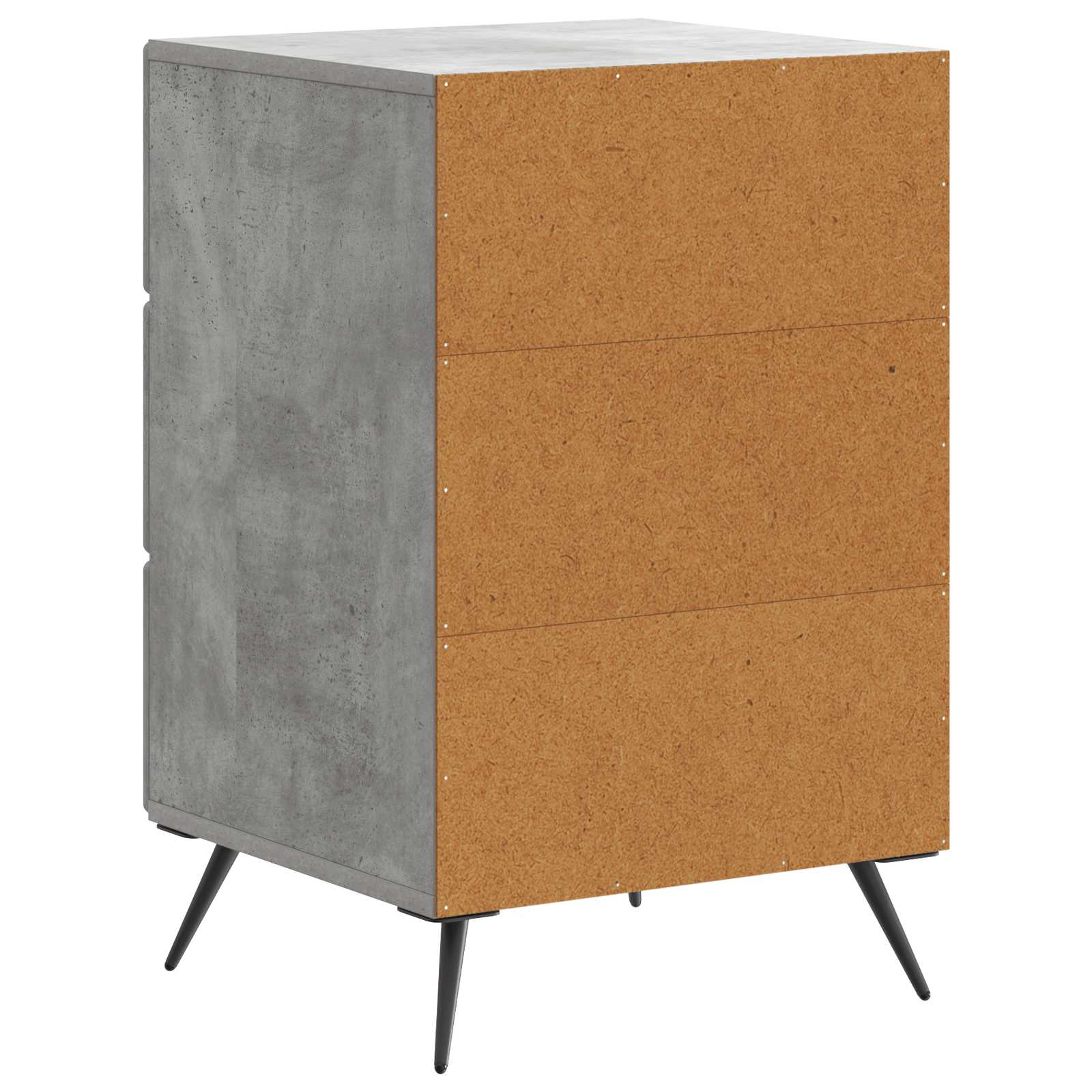 Κομοδίνο με συρτάρι Γκρι Σκυροδέματος 43 x 41 x 66,5 εκ. - Pakobazaar