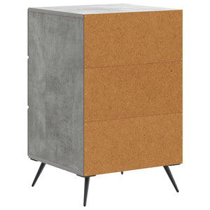 Κομοδίνο με συρτάρι Γκρι Σκυροδέματος 43 x 41 x 66,5 εκ. - Pakobazaar