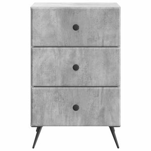 Κομοδίνο με συρτάρι Γκρι Σκυροδέματος 43 x 41 x 66,5 εκ. - Pakobazaar