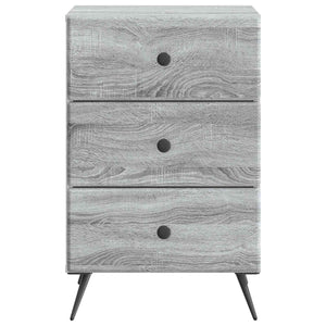 Κομοδίνο Γκρι Sonoma 43 x 41 x 66,5 εκ. Επεξεργασμένο Ξύλο - Pakobazaar