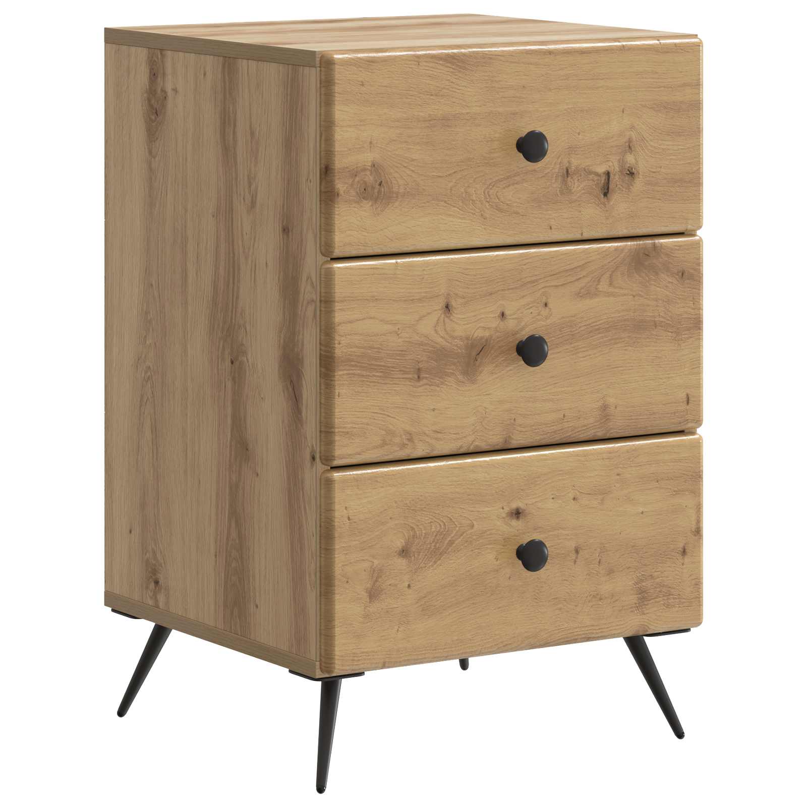 Κομοδίνο Artisan Δρυς 43 x 41 x 66,5 εκ. Επεξεργασμένο Ξύλο - Pakobazaar
