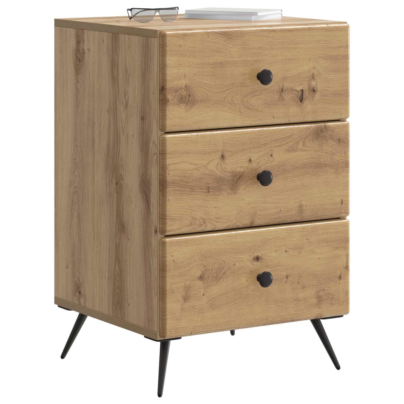 Κομοδίνο Artisan Δρυς 43 x 41 x 66,5 εκ. Επεξεργασμένο Ξύλο - Pakobazaar