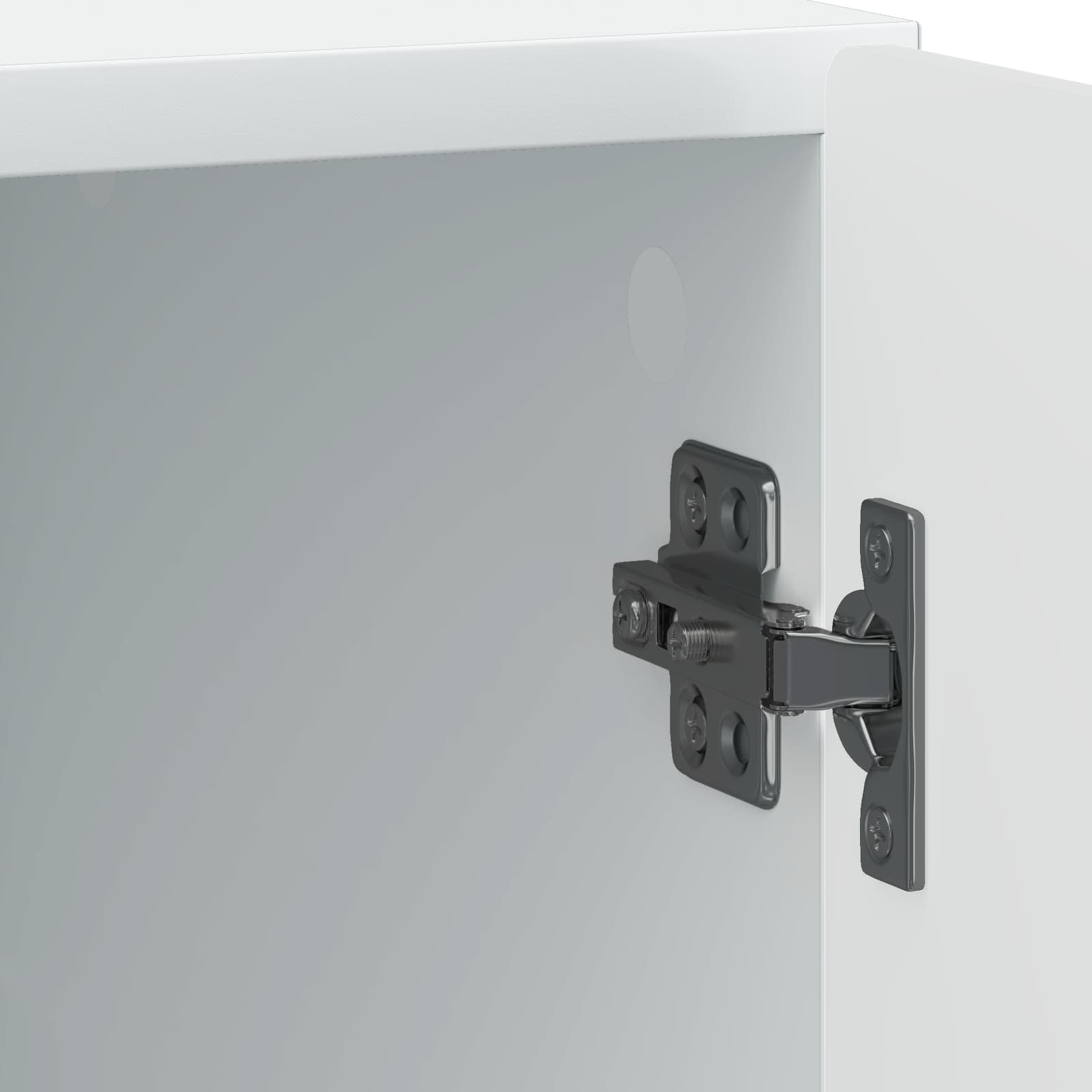 Κομοδίνο 2 pcs Λευκό 43 x 34,5 x 50 εκ Επεξεργασμένο Ξύλο - Pakobazaar