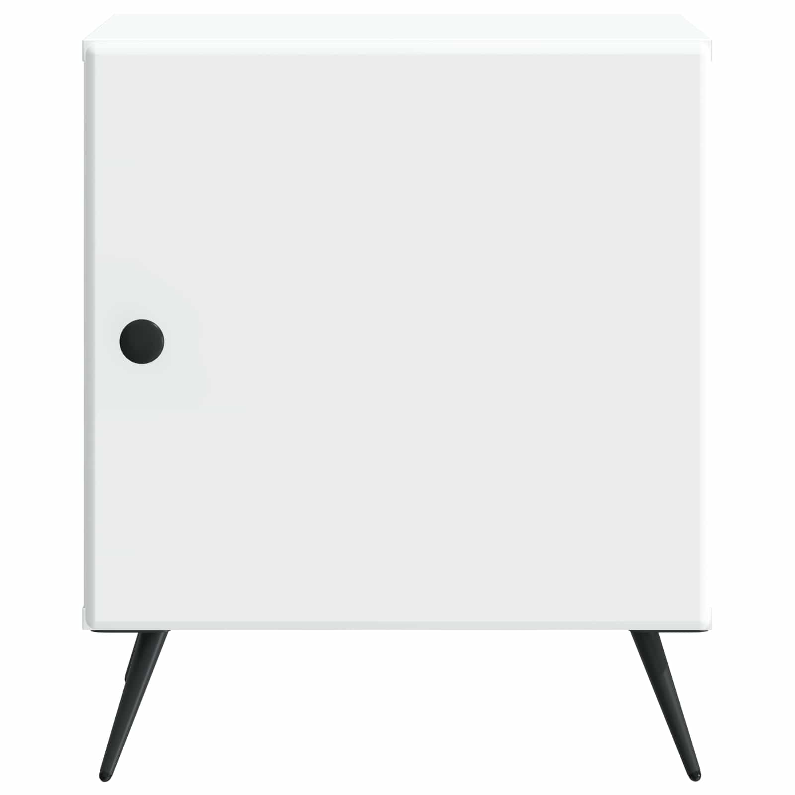 Κομοδίνο 2 pcs Λευκό 43 x 34,5 x 50 εκ Επεξεργασμένο Ξύλο - Pakobazaar