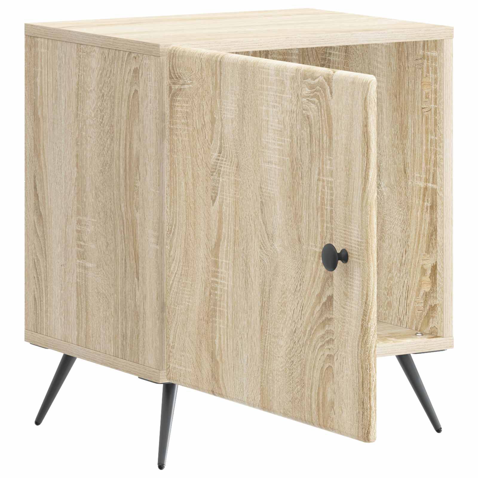Κομοδίνο 2 pcs Sonoma Δρυς 43 x 34,5 x 50 εκ Επεξεργασμένο Ξύλο - Pakobazaar