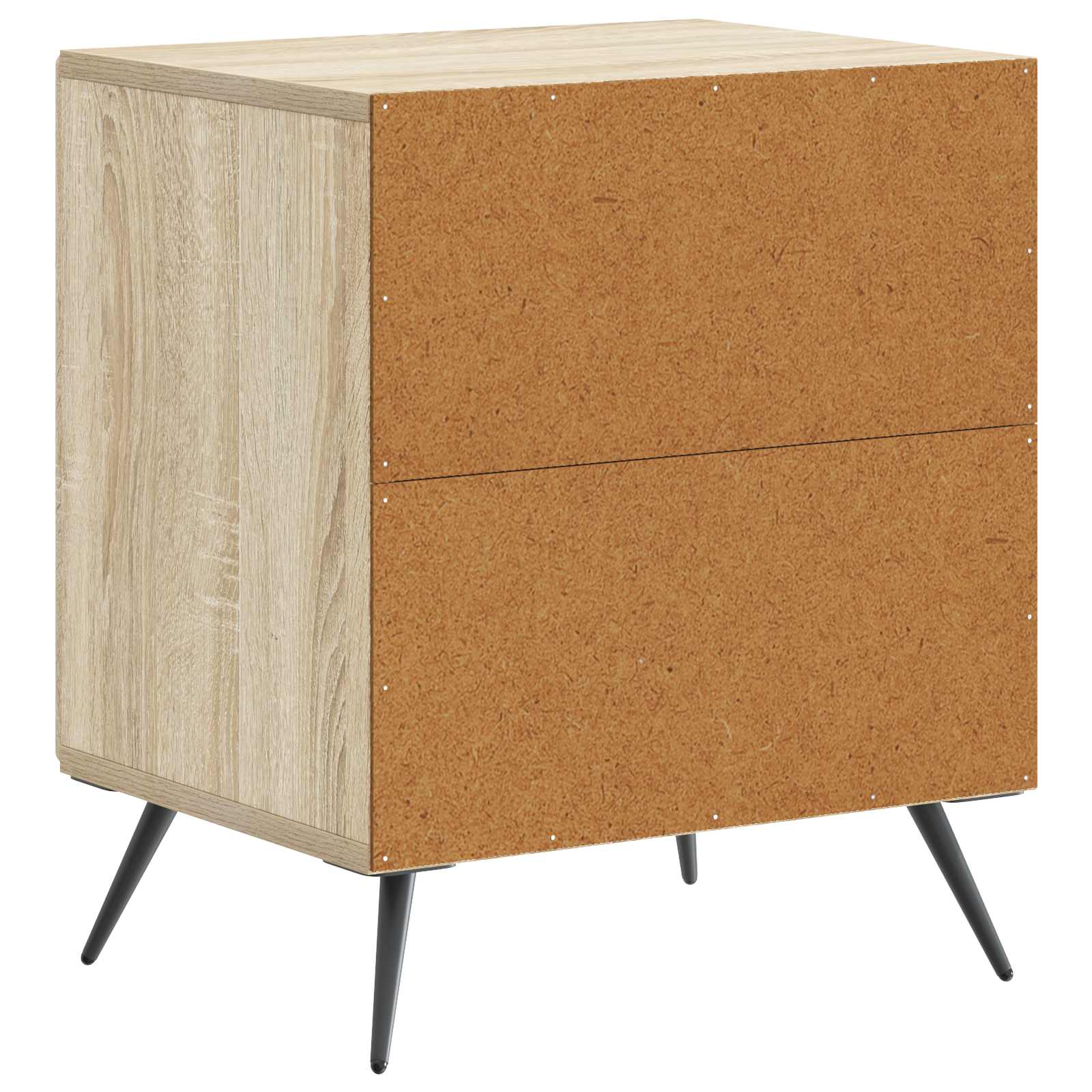 Κομοδίνο 2 pcs Sonoma Δρυς 43 x 34,5 x 50 εκ Επεξεργασμένο Ξύλο - Pakobazaar