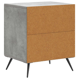 Κομοδίνο 2 pcs Γκρι Σκυροδέματος 43 x 34,5 x 50 εκ - Pakobazaar