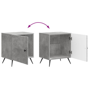 Κομοδίνο 2 pcs Γκρι Σκυροδέματος 43 x 34,5 x 50 εκ - Pakobazaar