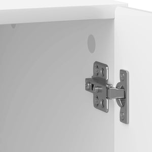 Κομοδίνο 2 pcs Γυαλιστερό Λευκό 43 x 34,5 x 50 εκ - Pakobazaar