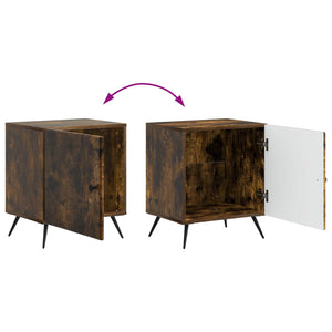 Κομοδίνο Καπνισμένο Ξύλο Δρυός 43 x 34,5 x 50 εκ - Pakobazaar
