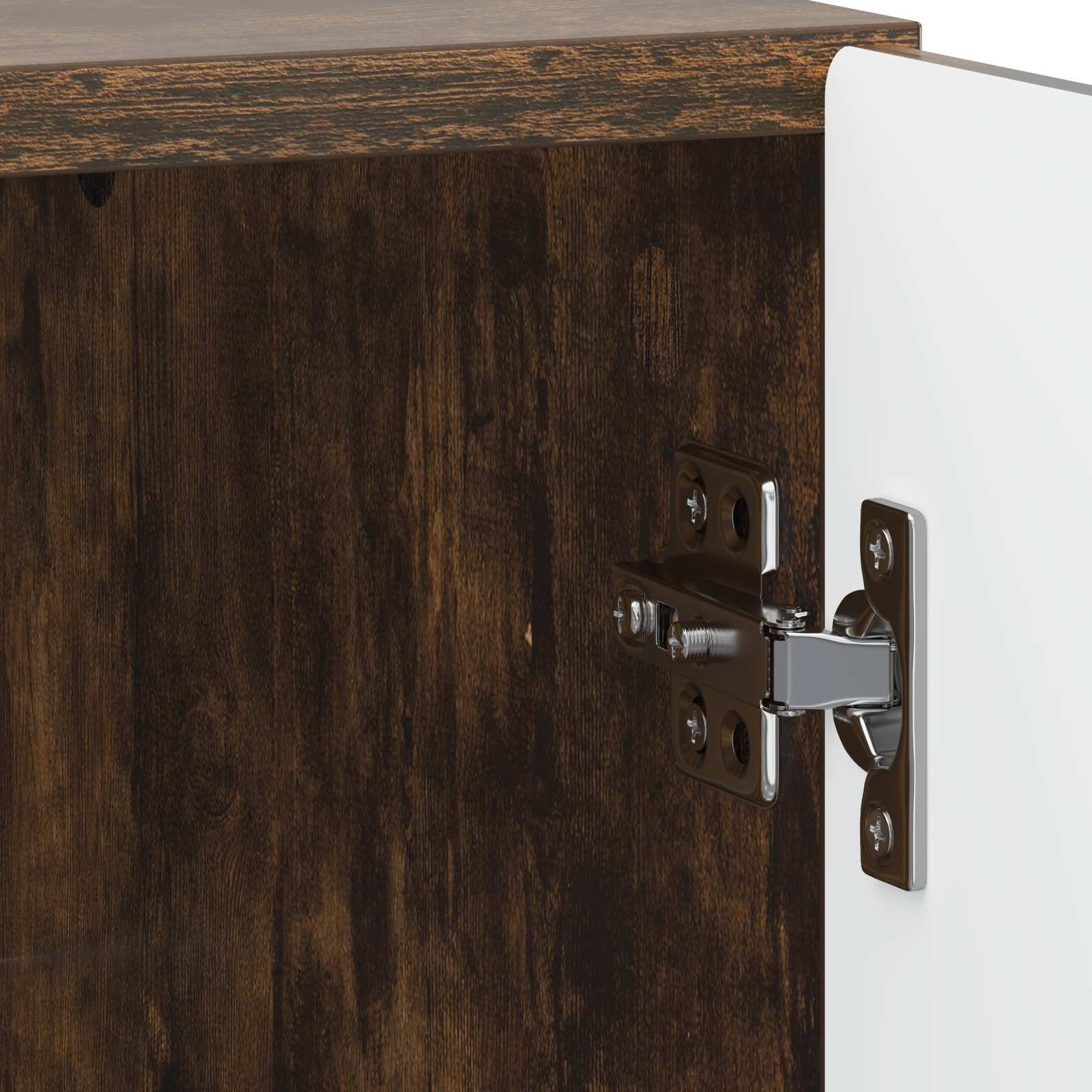 Κομοδίνο 2 pcs Καπνισμένο Ξύλο Δρυός 43 x 34,5 x 50 εκ - Pakobazaar