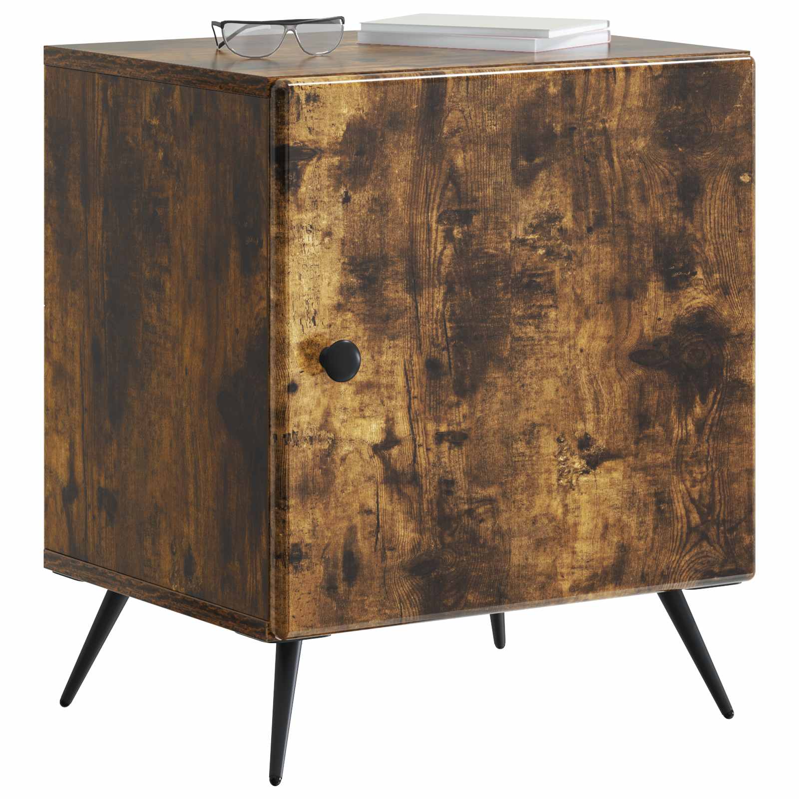 Κομοδίνο 2 pcs Καπνισμένο Ξύλο Δρυός 43 x 34,5 x 50 εκ - Pakobazaar