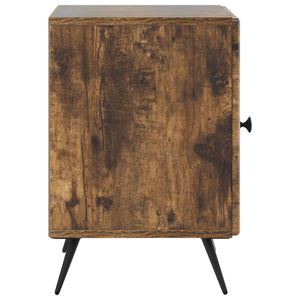 Κομοδίνο 2 pcs Καπνισμένο Ξύλο Δρυός 43 x 34,5 x 50 εκ - Pakobazaar