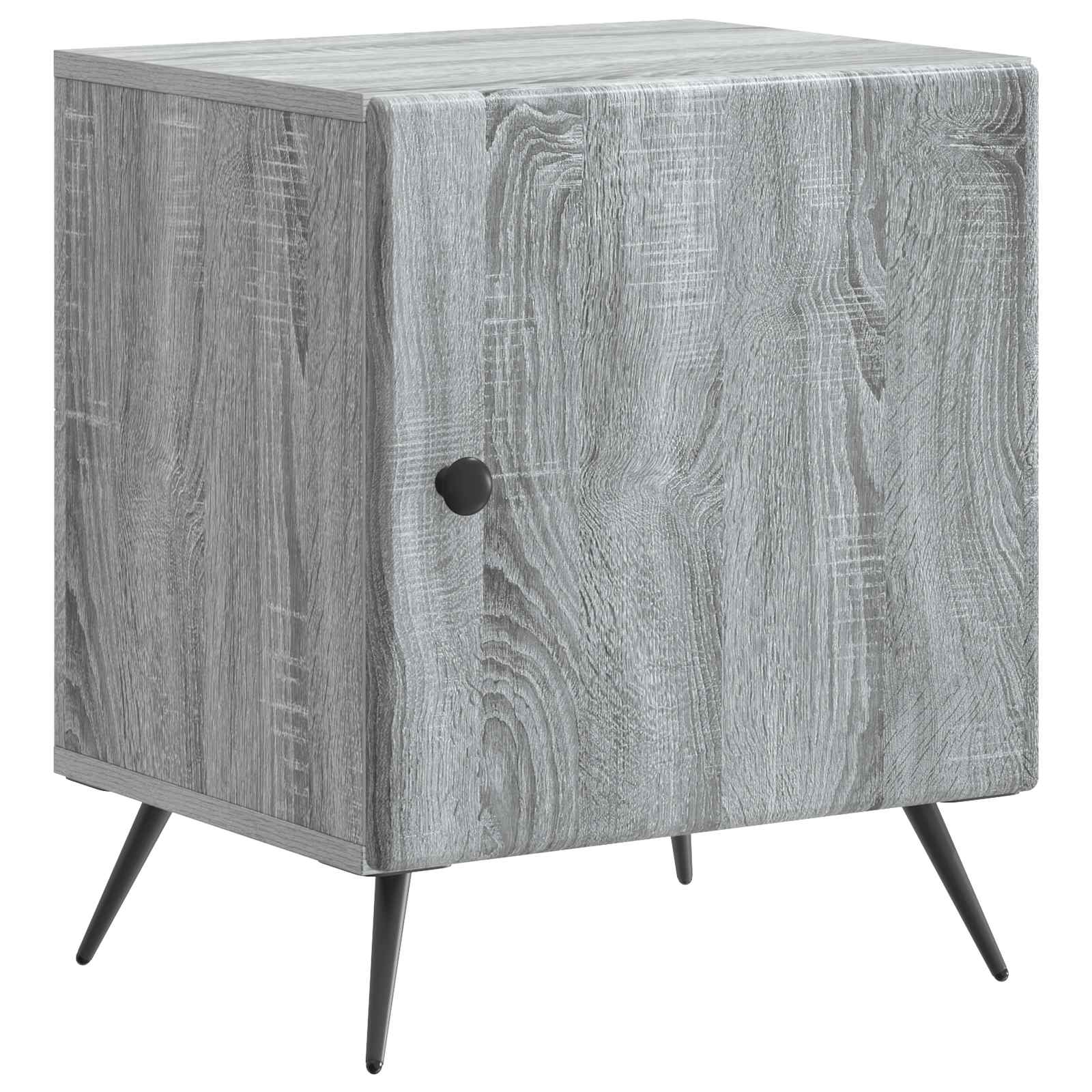 Κομοδίνο Γκρι Sonoma 43 x 34,5 x 50 εκ Επεξεργασμένο Ξύλο - Pakobazaar