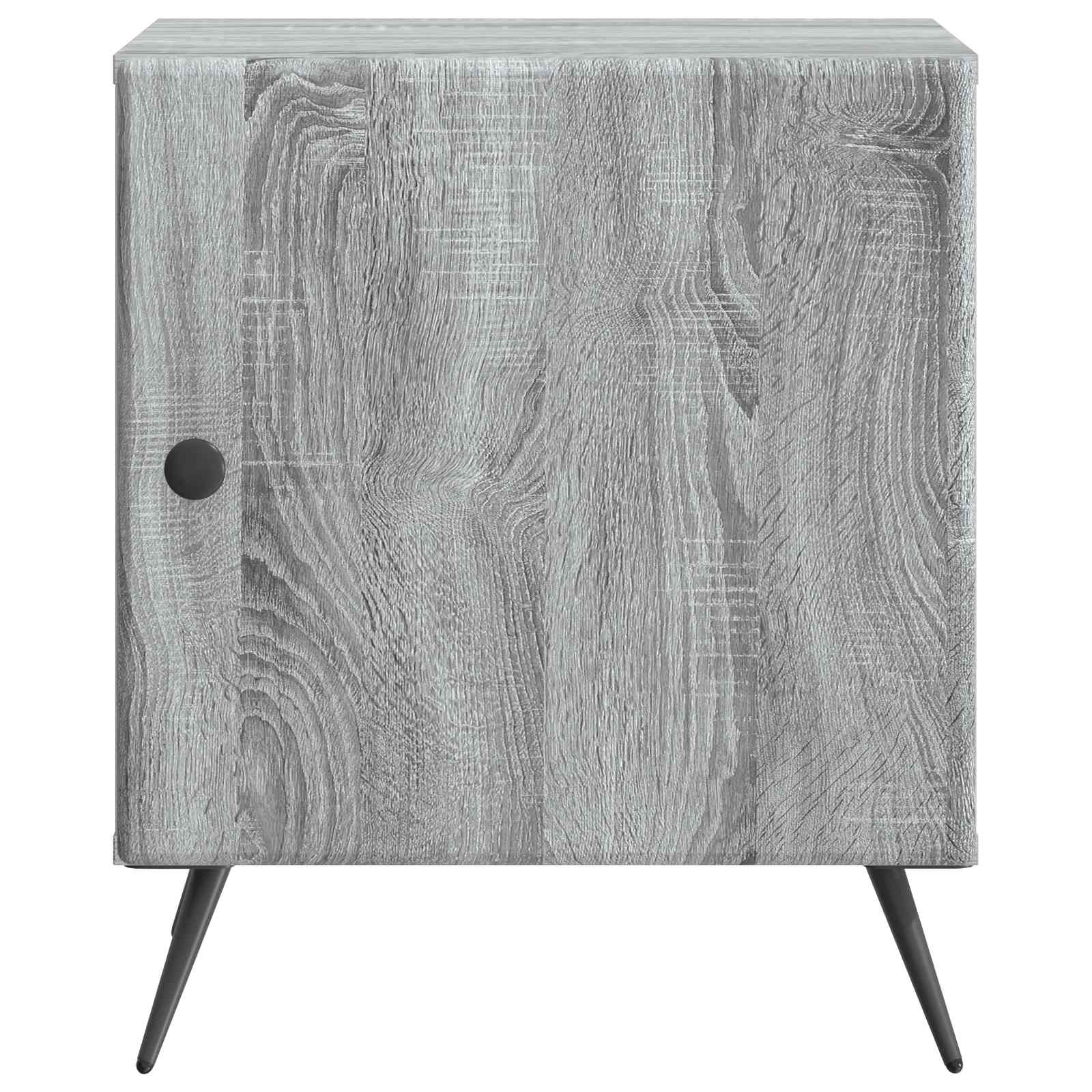 Κομοδίνο Γκρι Sonoma 43 x 34,5 x 50 εκ Επεξεργασμένο Ξύλο - Pakobazaar