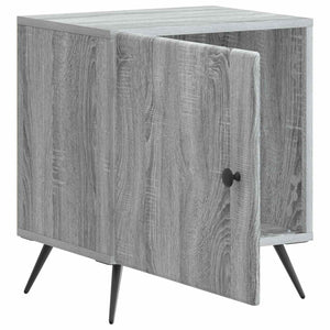 Κομοδίνο 2 pcs Γκρι Sonoma 43 x 34,5 x 50 εκ Επεξεργασμένο Ξύλο - Pakobazaar