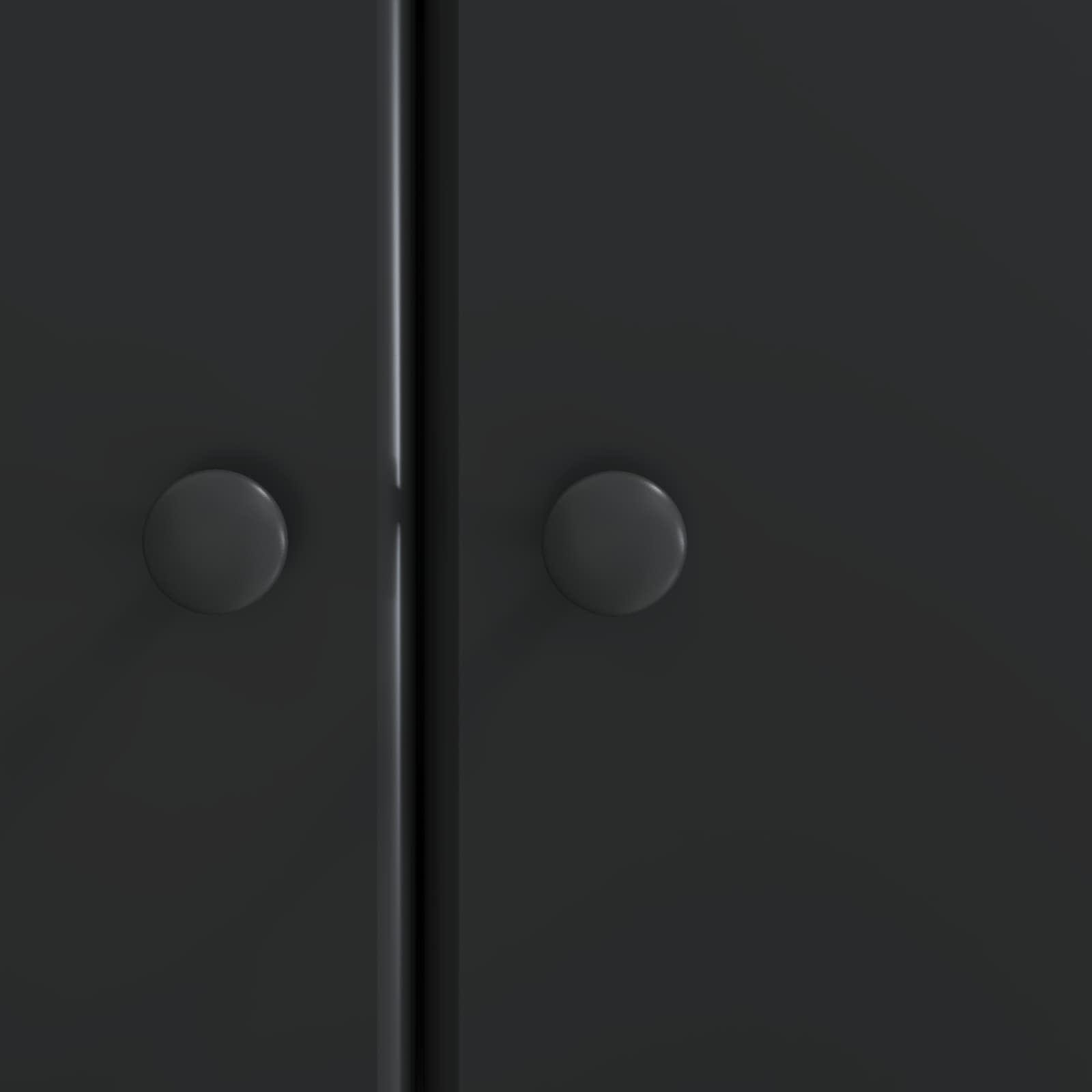 Πλαϊνό γραφείο Μαύρο 66 x 34,5 x 90 εκ Επεξεργασμένο Ξύλο - Pakobazaar