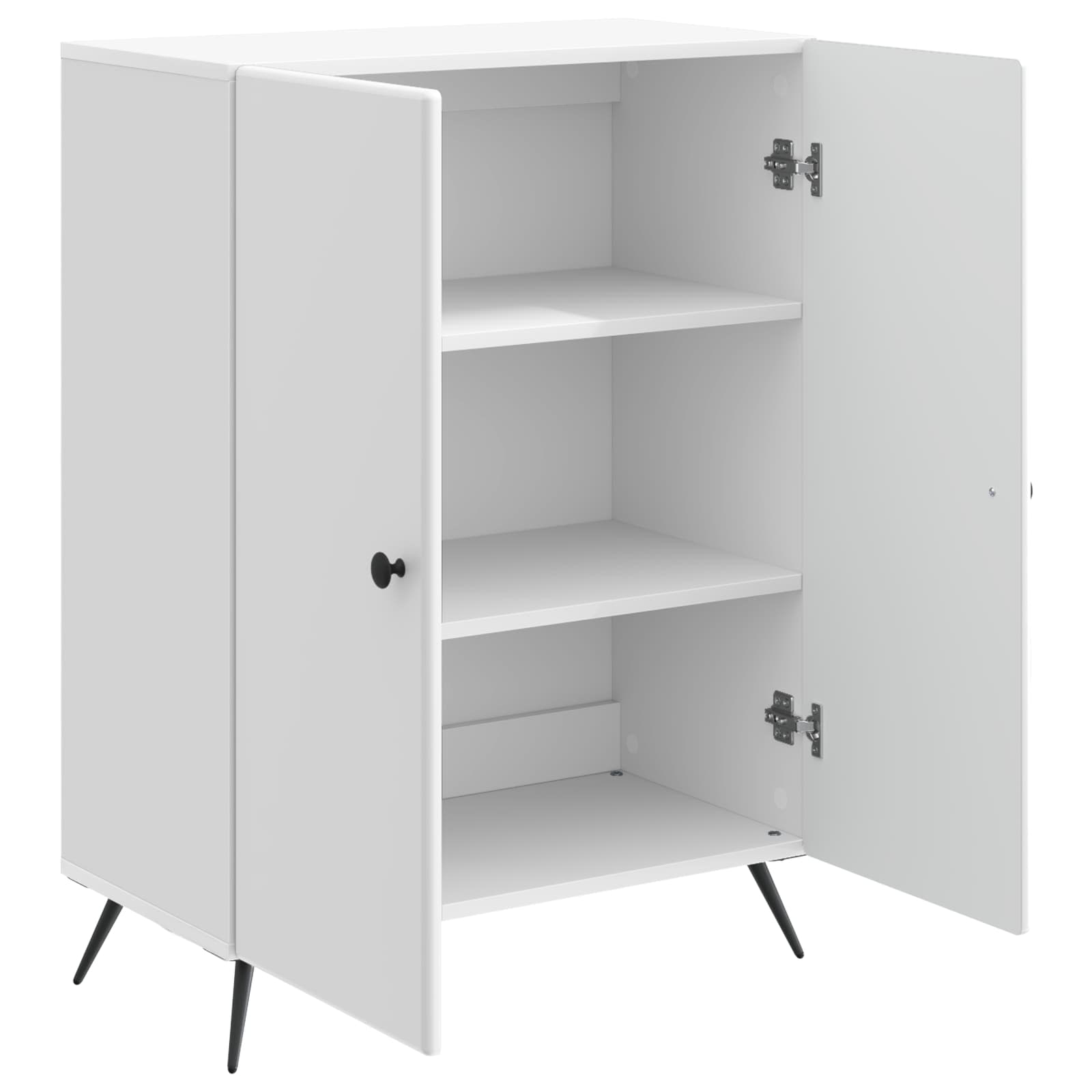 Πλαϊνό γραφείο Γυαλιστερό Λευκό 66 x 34,5 x 90 εκ - Pakobazaar