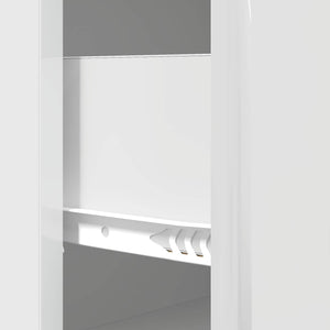 Ντουλάπι με Συρτάρια Γυαλιστερό Λευκό 66 x 34,5 x 90 εκ - Pakobazaar