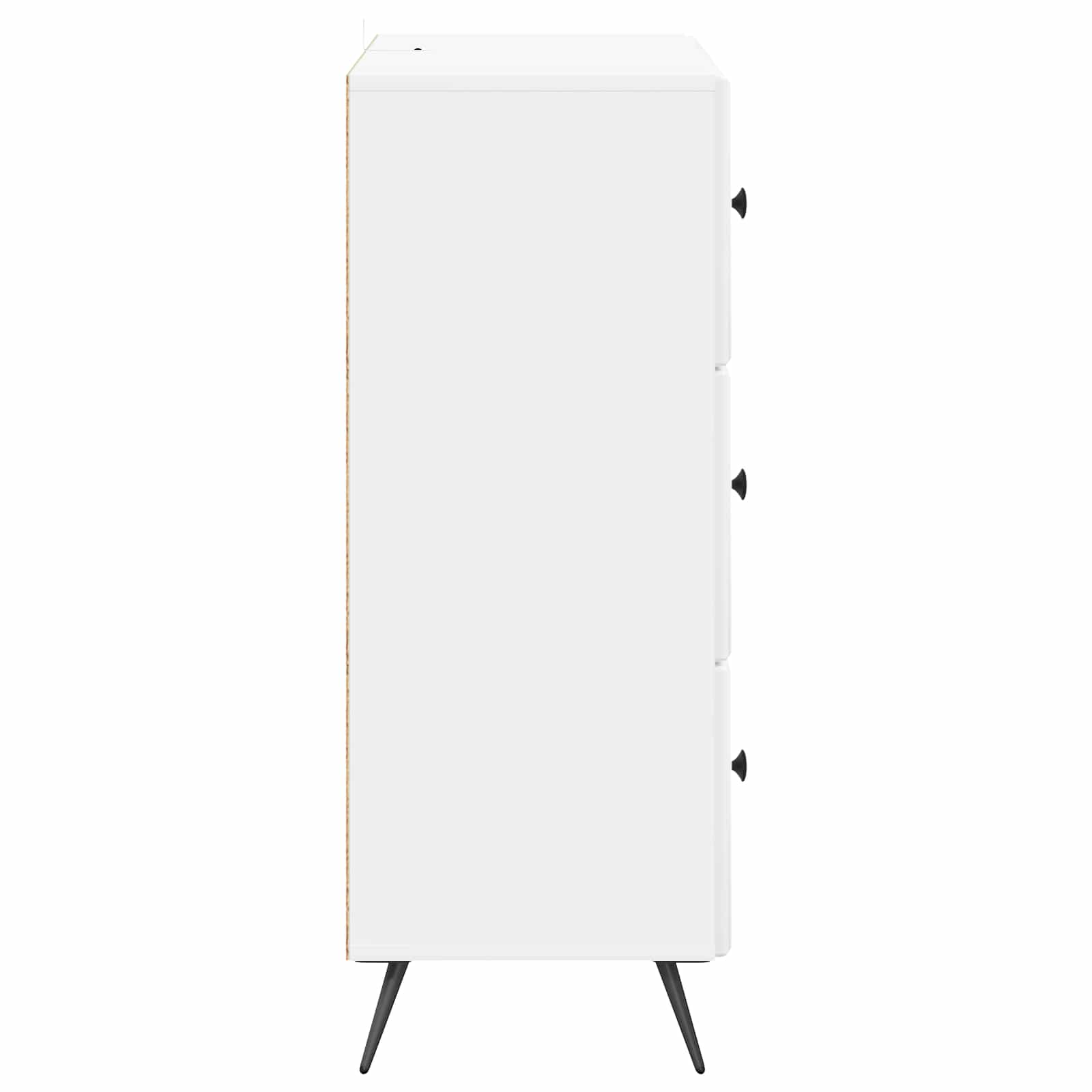 Ντουλάπι με Συρτάρια Γυαλιστερό Λευκό 66 x 34,5 x 90 εκ - Pakobazaar