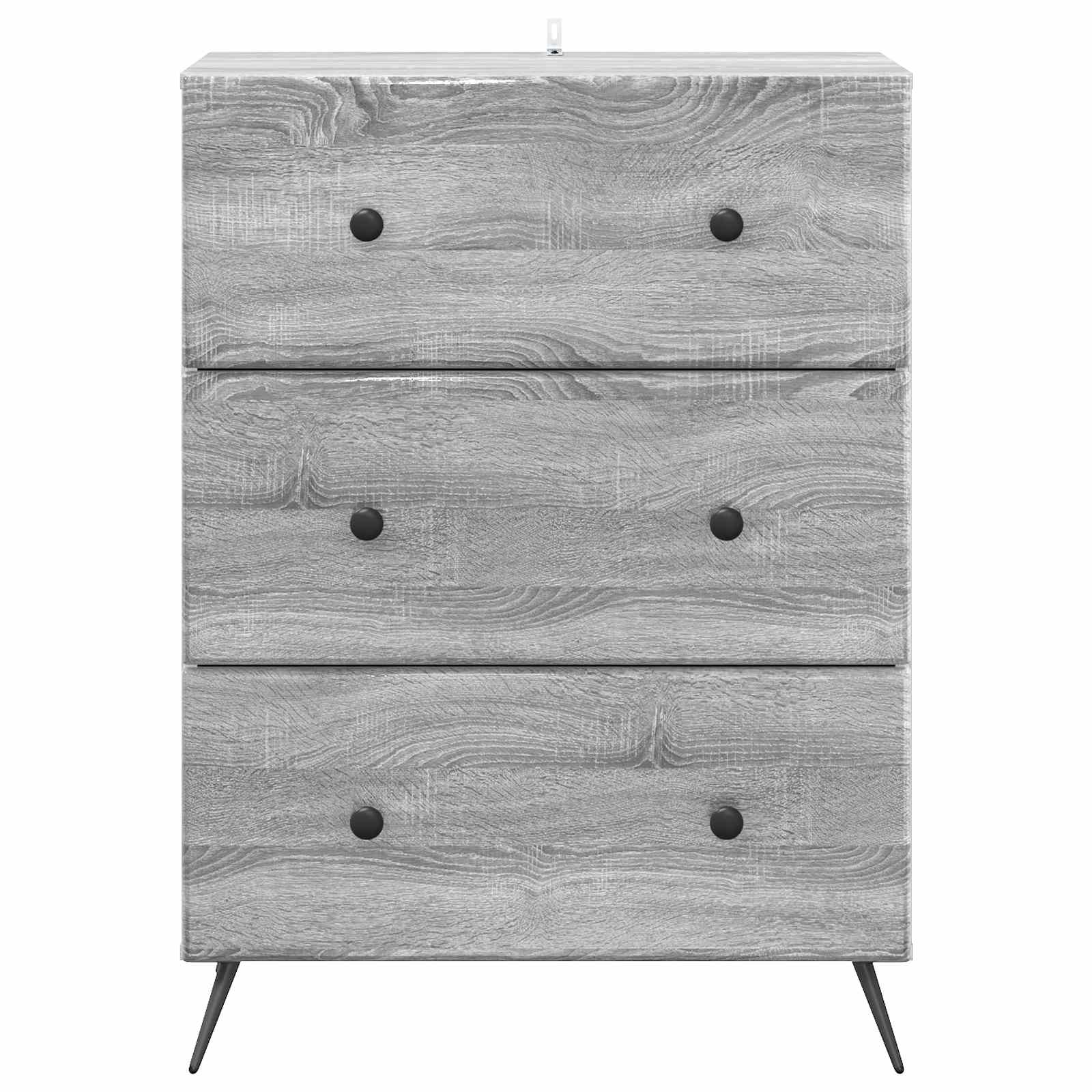 Ντουλάπι με Συρτάρια Γκρι Sonoma 66 x 34,5 x 90 εκ - Pakobazaar