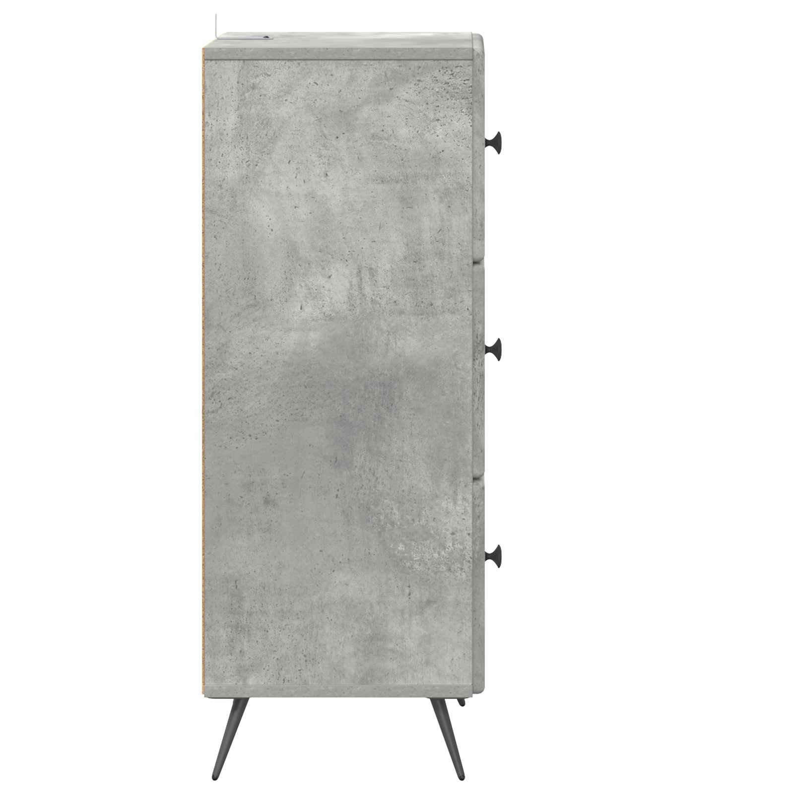 Ντουλάπι με Συρτάρια Γκρι Σκυροδέματος 33 x 34,5 x 90 εκ - Pakobazaar