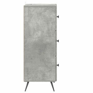 Ντουλάπι με Συρτάρια Γκρι Σκυροδέματος 33 x 34,5 x 90 εκ - Pakobazaar