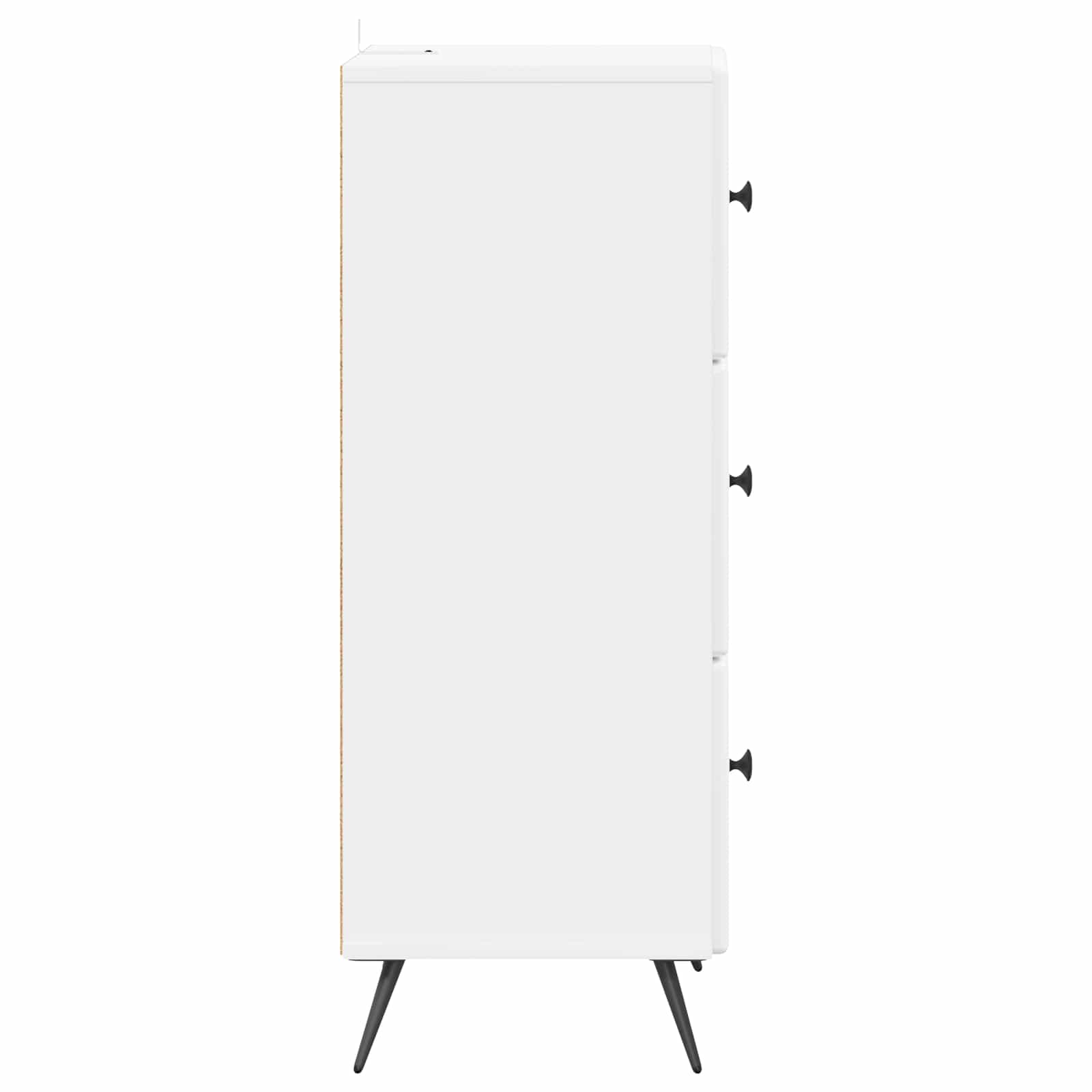 Ντουλάπι με Συρτάρια Γυαλιστερό Λευκό 33 x 34,5 x 90 εκ - Pakobazaar