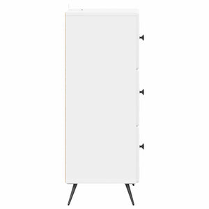 Ντουλάπι με Συρτάρια Γυαλιστερό Λευκό 33 x 34,5 x 90 εκ - Pakobazaar