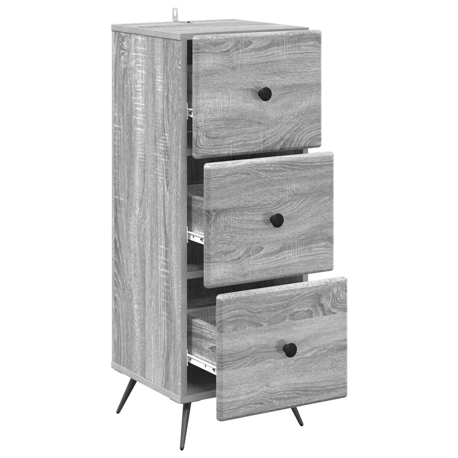 Ντουλάπι με Συρτάρια Γκρι Sonoma 33 x 34,5 x 90 εκ - Pakobazaar