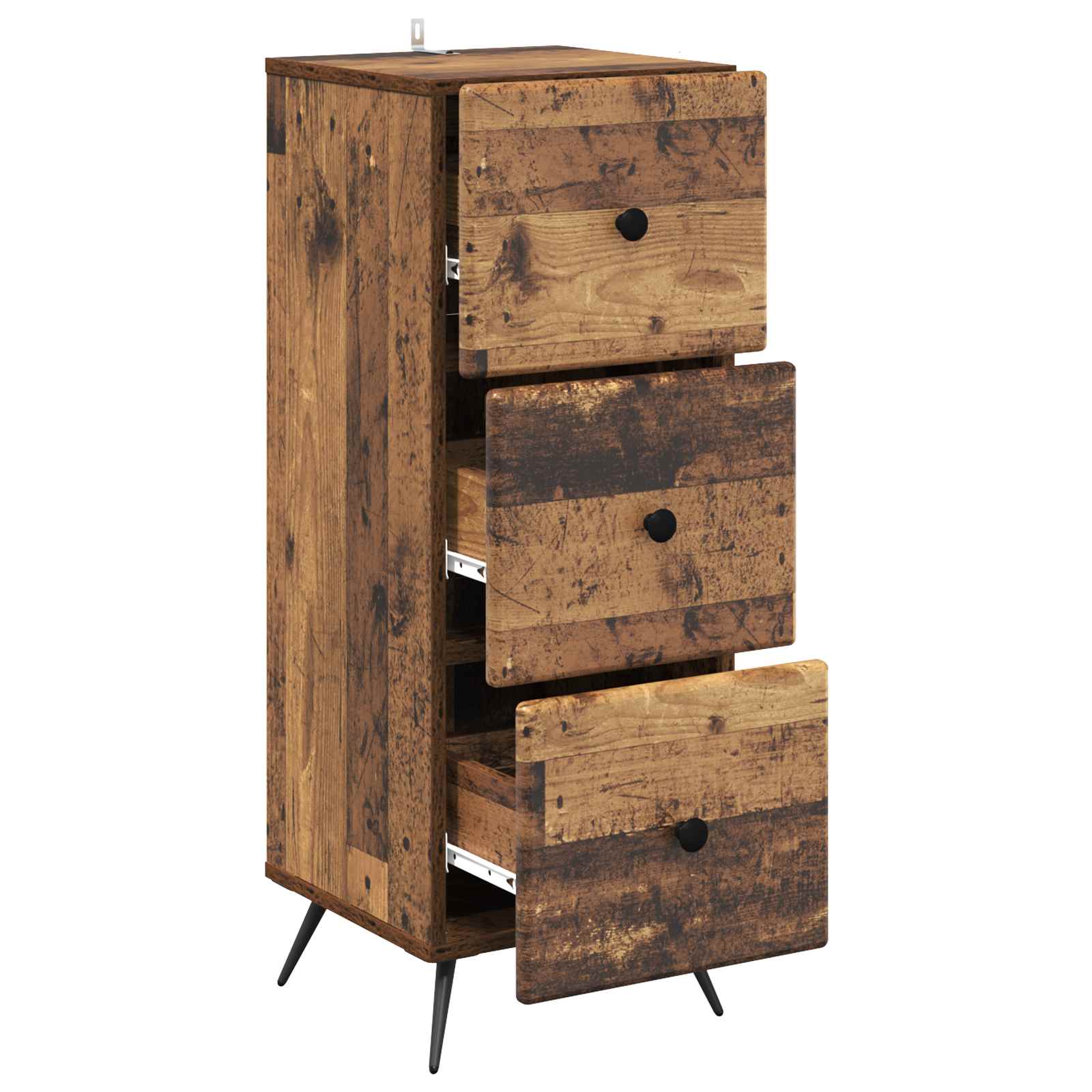 Ντουλάπι με Συρτάρια Παλαιωμένο ξύλο 33 x 34,5 x 90 εκ - Pakobazaar