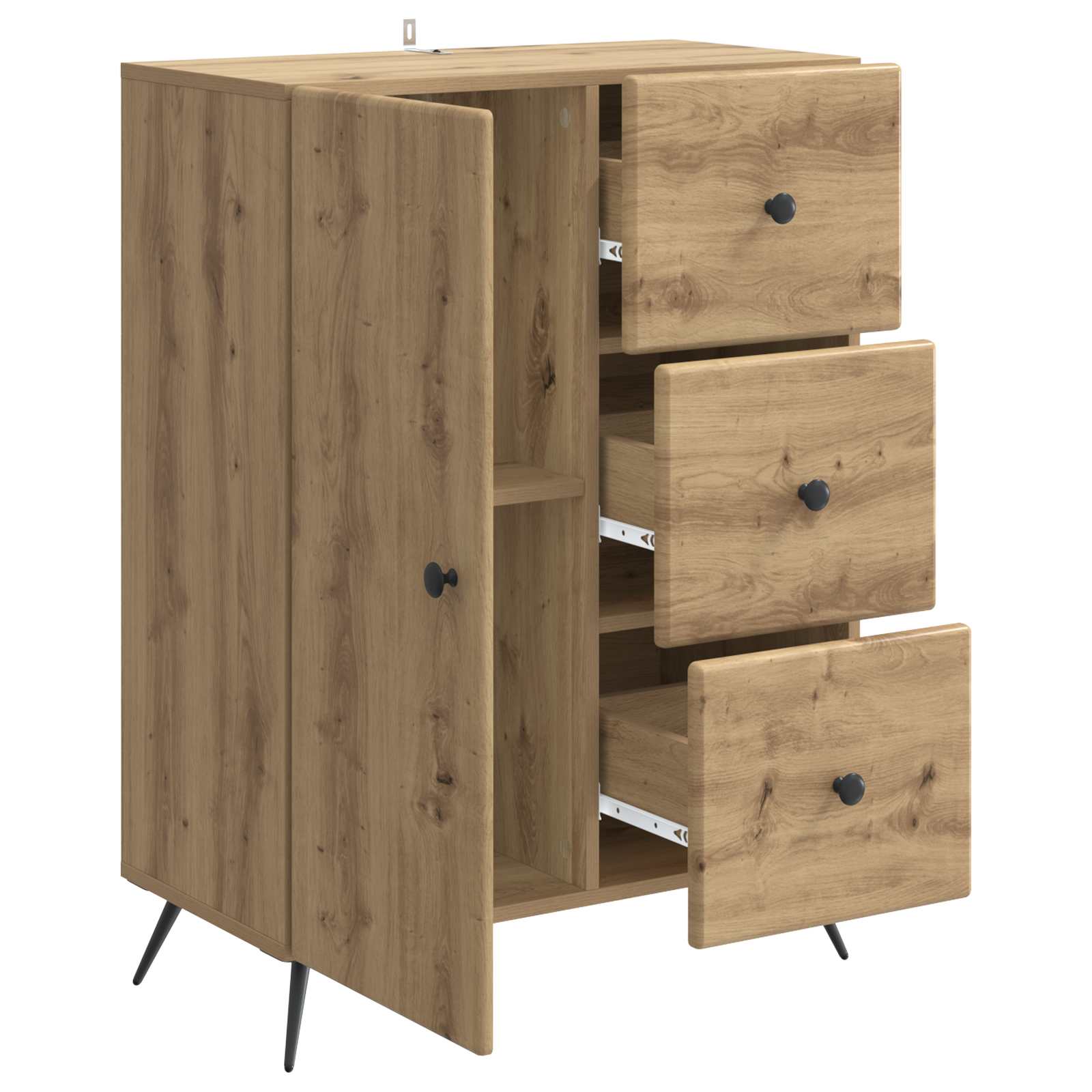 Πλαϊνό γραφείο με συρτάρι Artisan Δρυς 66 x 34,5 x 90 εκ - Pakobazaar
