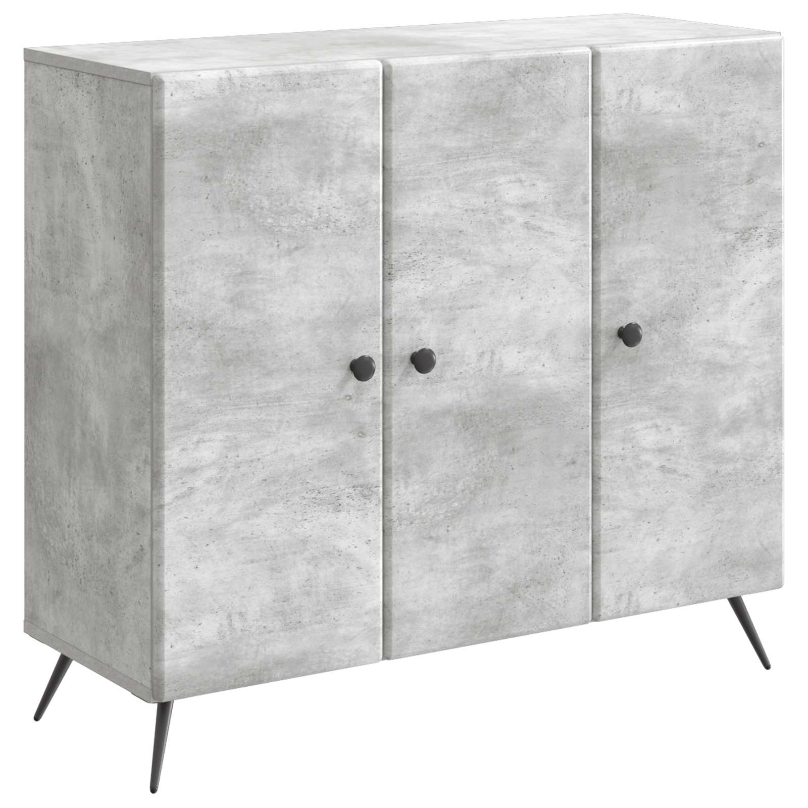 Πλαϊνό γραφείο Γκρι Σκυροδέματος 89 x 34,5 x 80 εκ - Pakobazaar