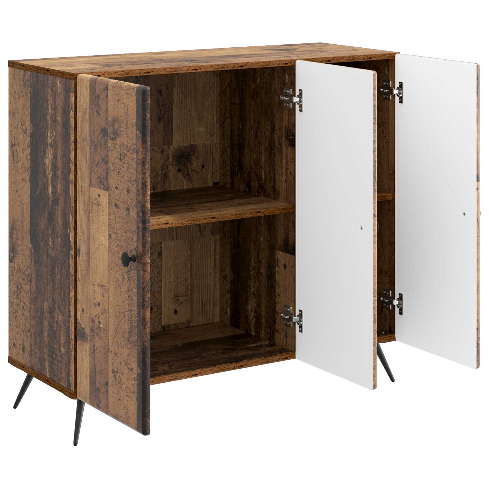 Πλαϊνό γραφείο Παλαιωμένο ξύλο 89 x 34,5 x 80 εκ - Pakobazaar