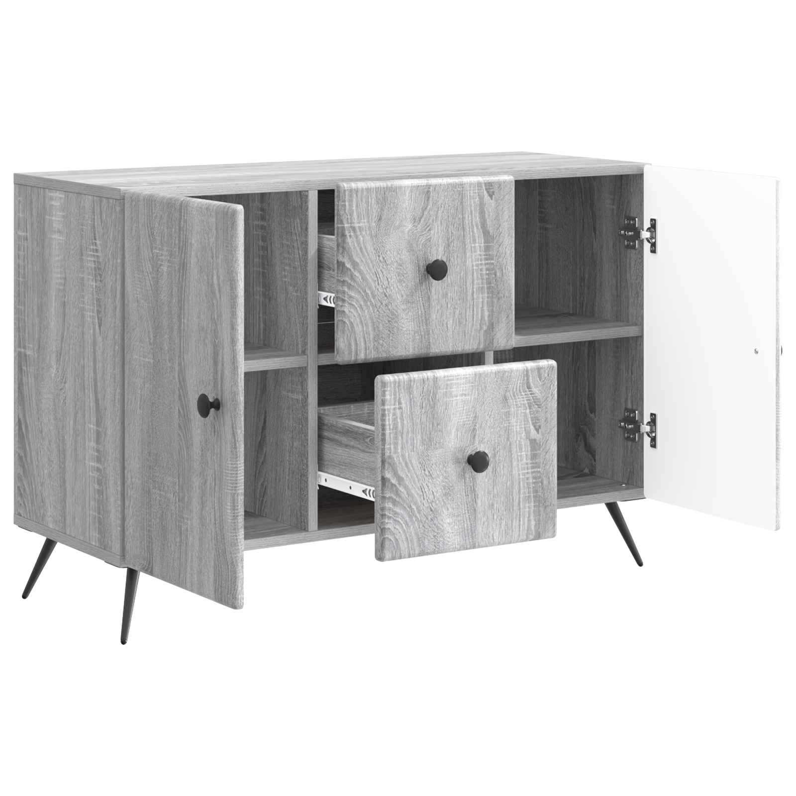 Πλαϊνό γραφείο με συρτάρι Γκρι Sonoma 89 x 34,5 x 60 εκ. - Pakobazaar