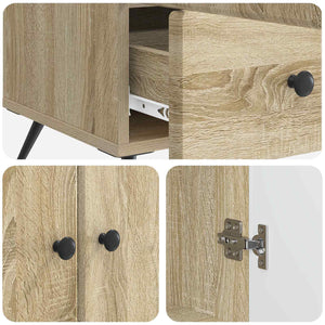Πλαϊνό γραφείο με συρτάρι Sonoma Δρυς 66 x 34,5 x 95 εκ. - Pakobazaar