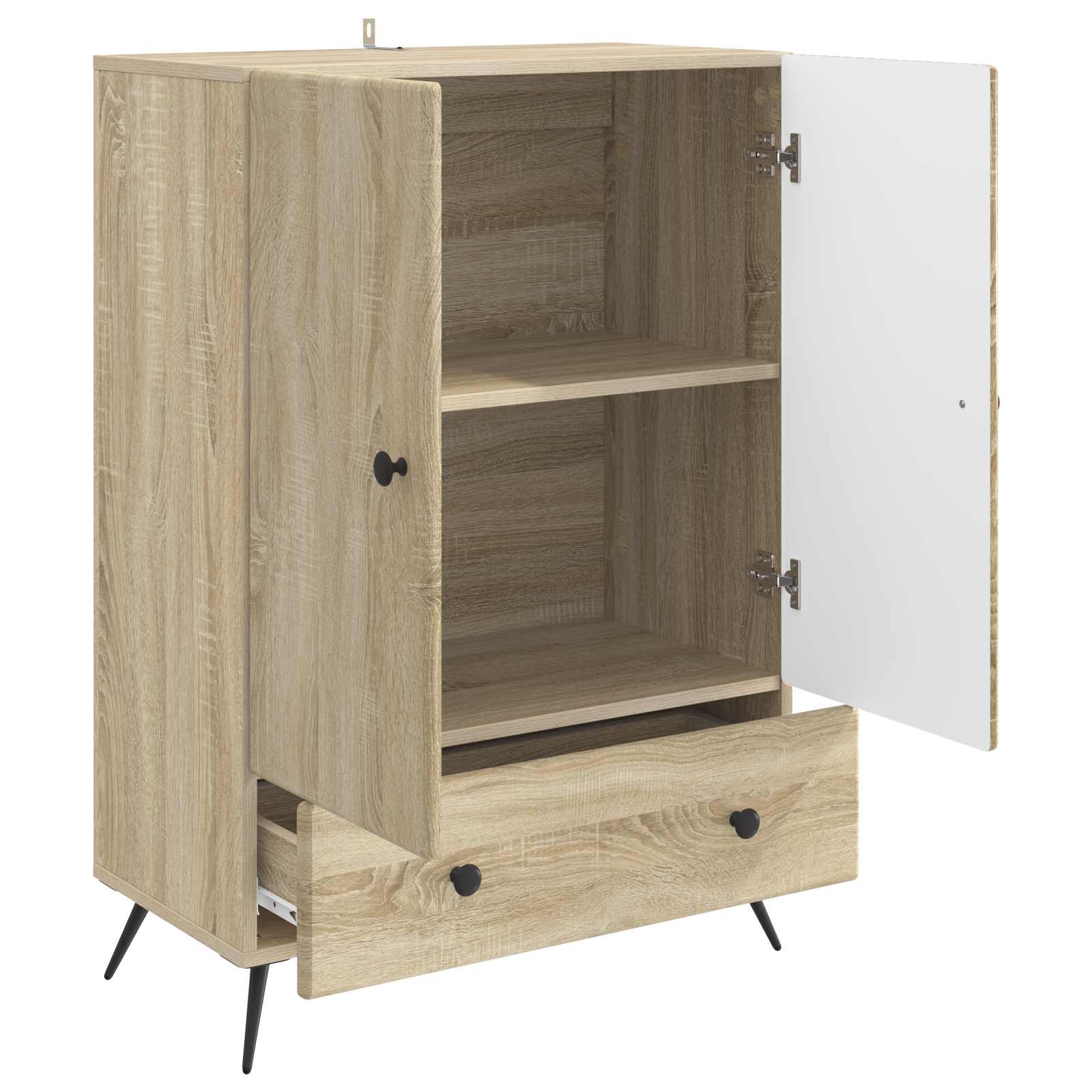 Πλαϊνό γραφείο με συρτάρι Sonoma Δρυς 66 x 34,5 x 95 εκ. - Pakobazaar