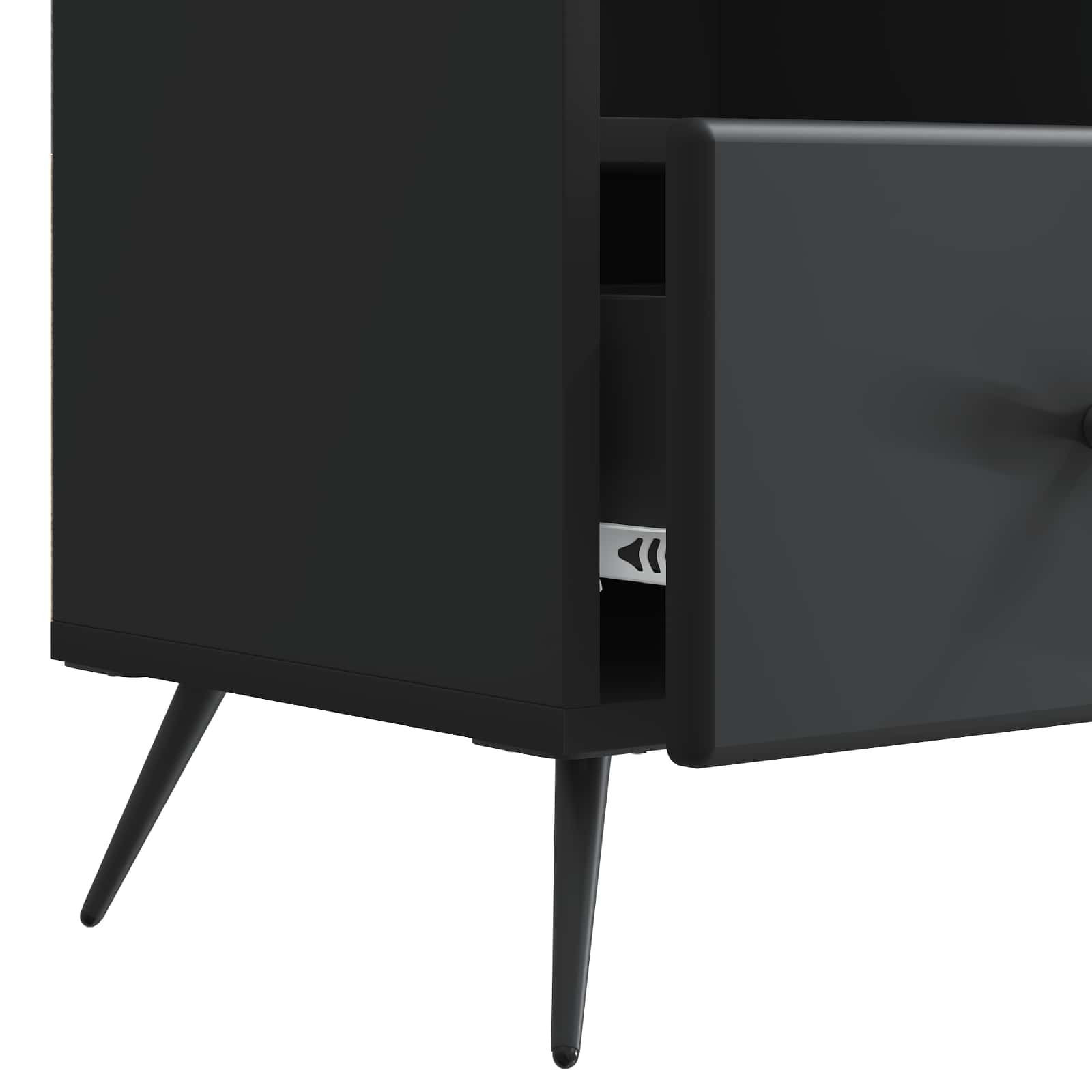 Ντουλάπι TV Μαύρο 102 x 34,5 x 50 εκ. Επεξεργασμένο Ξύλο - Pakobazaar