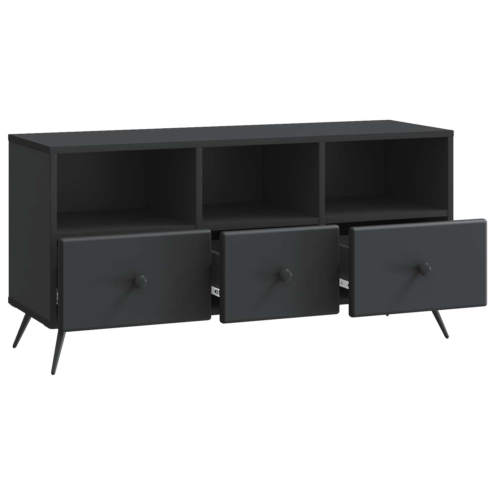Ντουλάπι TV Μαύρο 102 x 34,5 x 50 εκ. Επεξεργασμένο Ξύλο - Pakobazaar