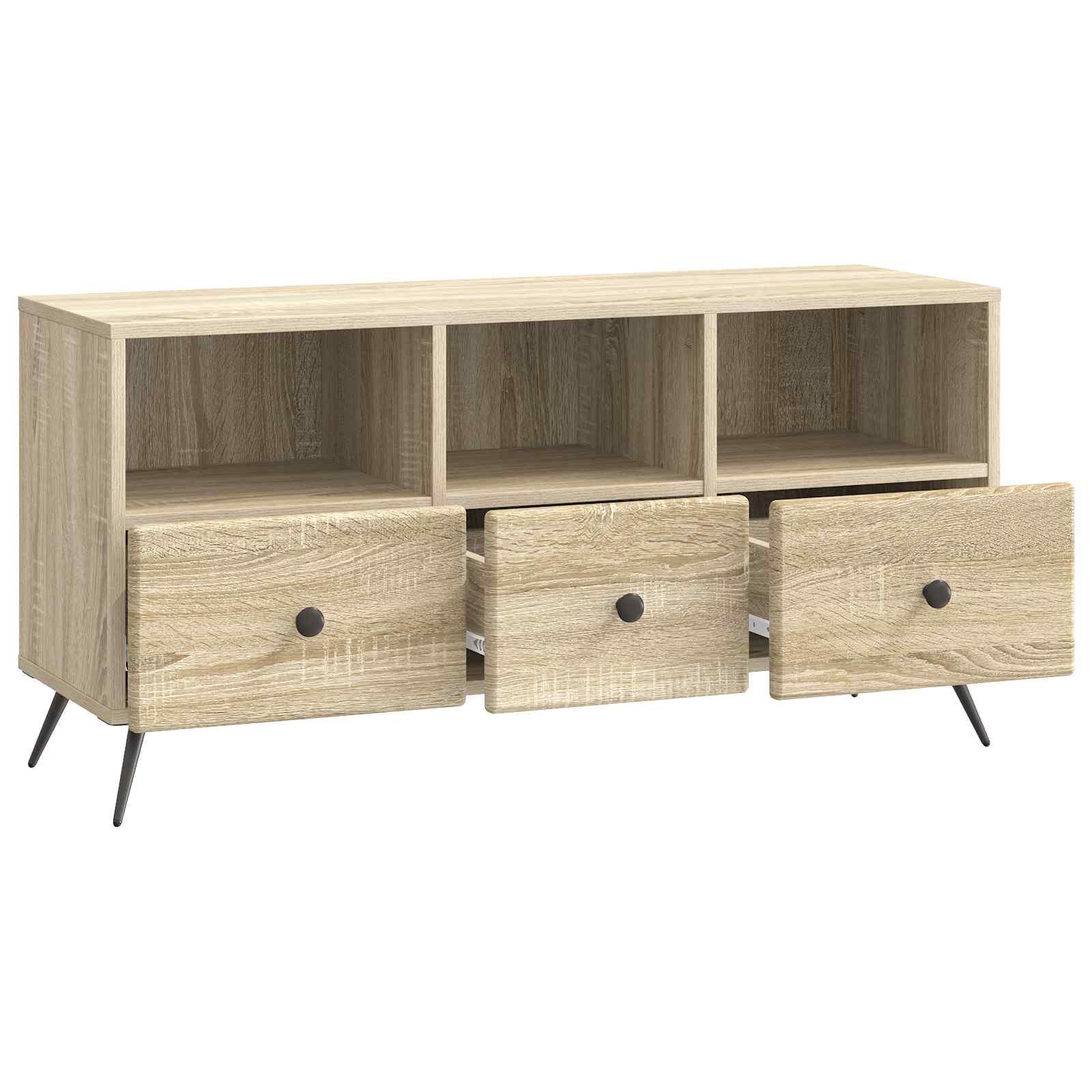 Ντουλάπι TV Sonoma Δρυς 102 x 34,5 x 50 εκ. Επεξεργασμένο Ξύλο - Pakobazaar