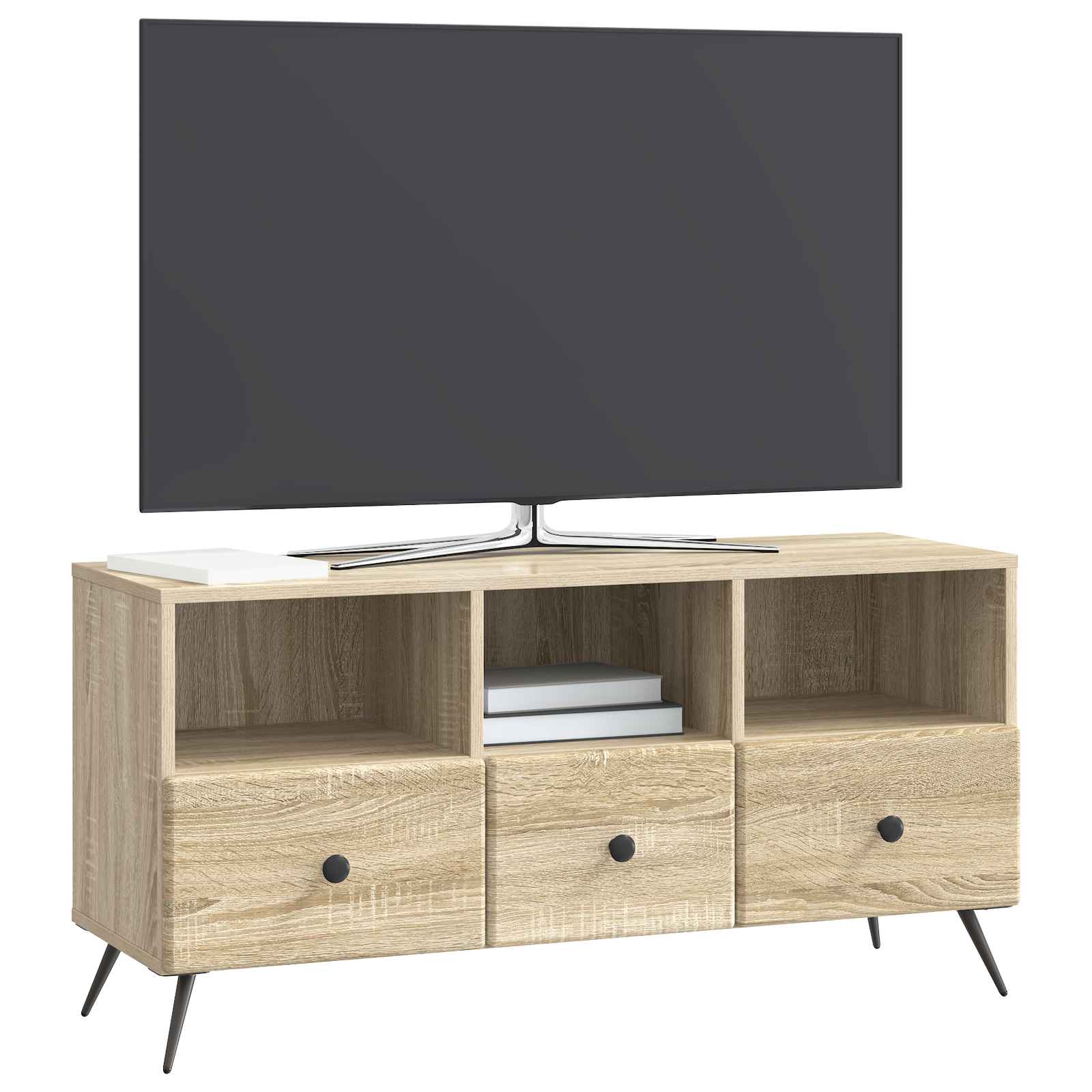 Ντουλάπι TV Sonoma Δρυς 102 x 34,5 x 50 εκ. Επεξεργασμένο Ξύλο - Pakobazaar