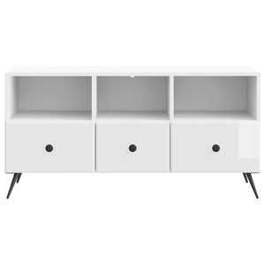 Ντουλάπι TV με συρτάρι Γυαλιστερό Λευκό 102 x 34,5 x 50 εκ. - Pakobazaar