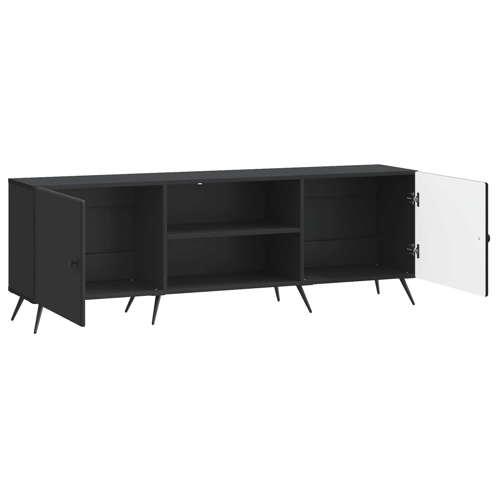 Ντουλάπι TV Μαύρο 150 x 31 x 50 εκ. Επεξεργασμένο Ξύλο - Pakobazaar