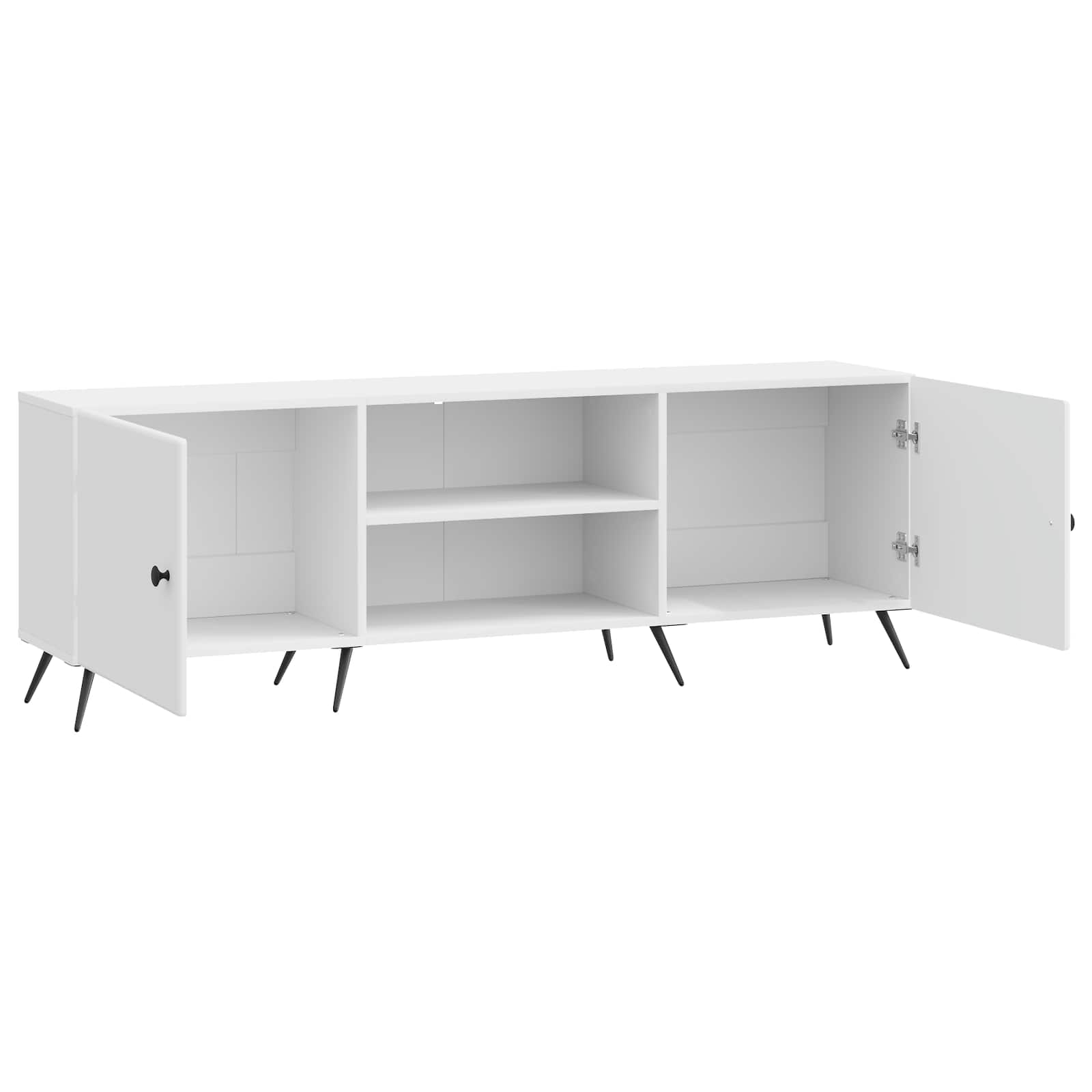 Ντουλάπι TV Γυαλιστερό Λευκό 150 x 31 x 50 εκ. - Pakobazaar