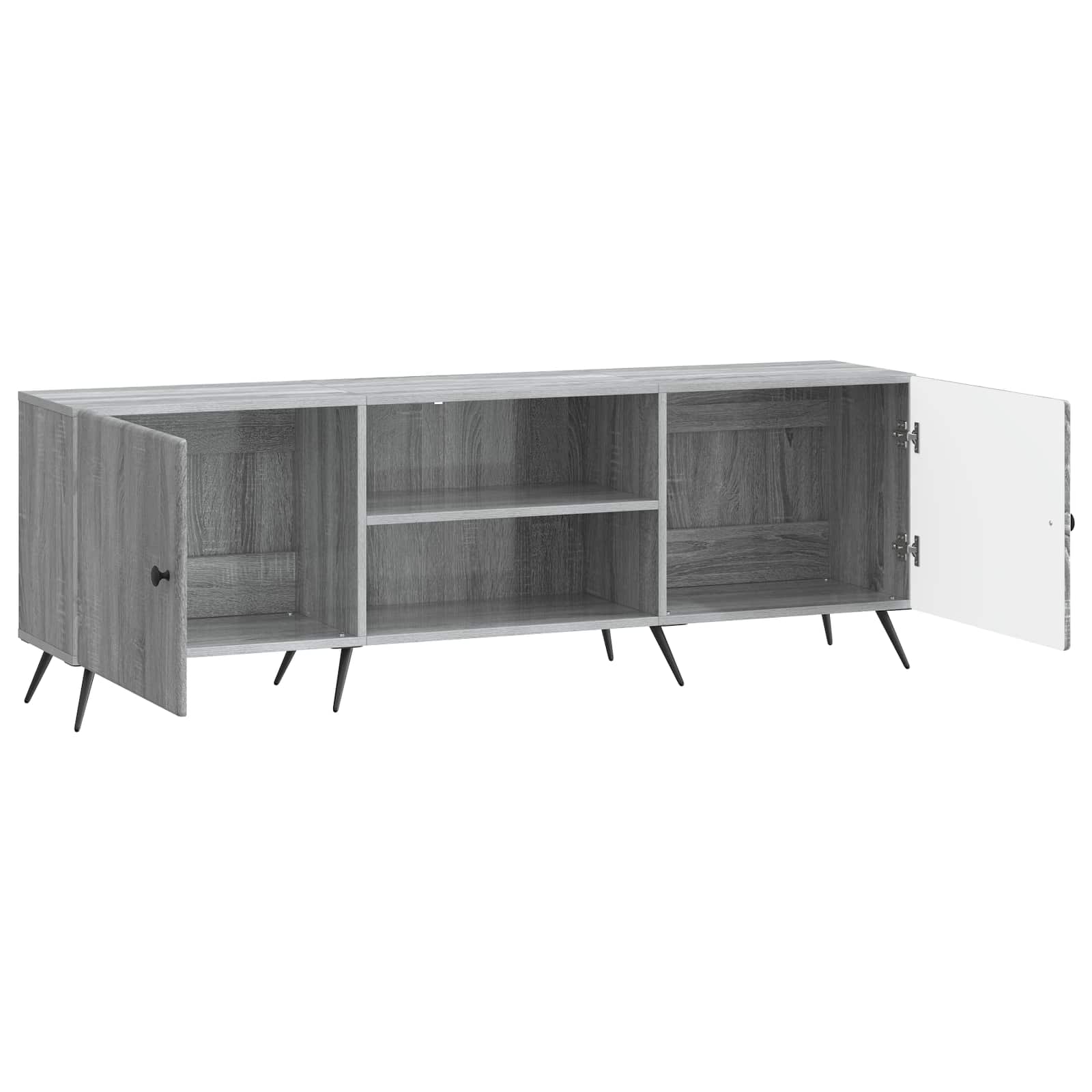 Ντουλάπι TV Γκρι Sonoma 150 x 31 x 50 εκ. Επεξεργασμένο Ξύλο - Pakobazaar