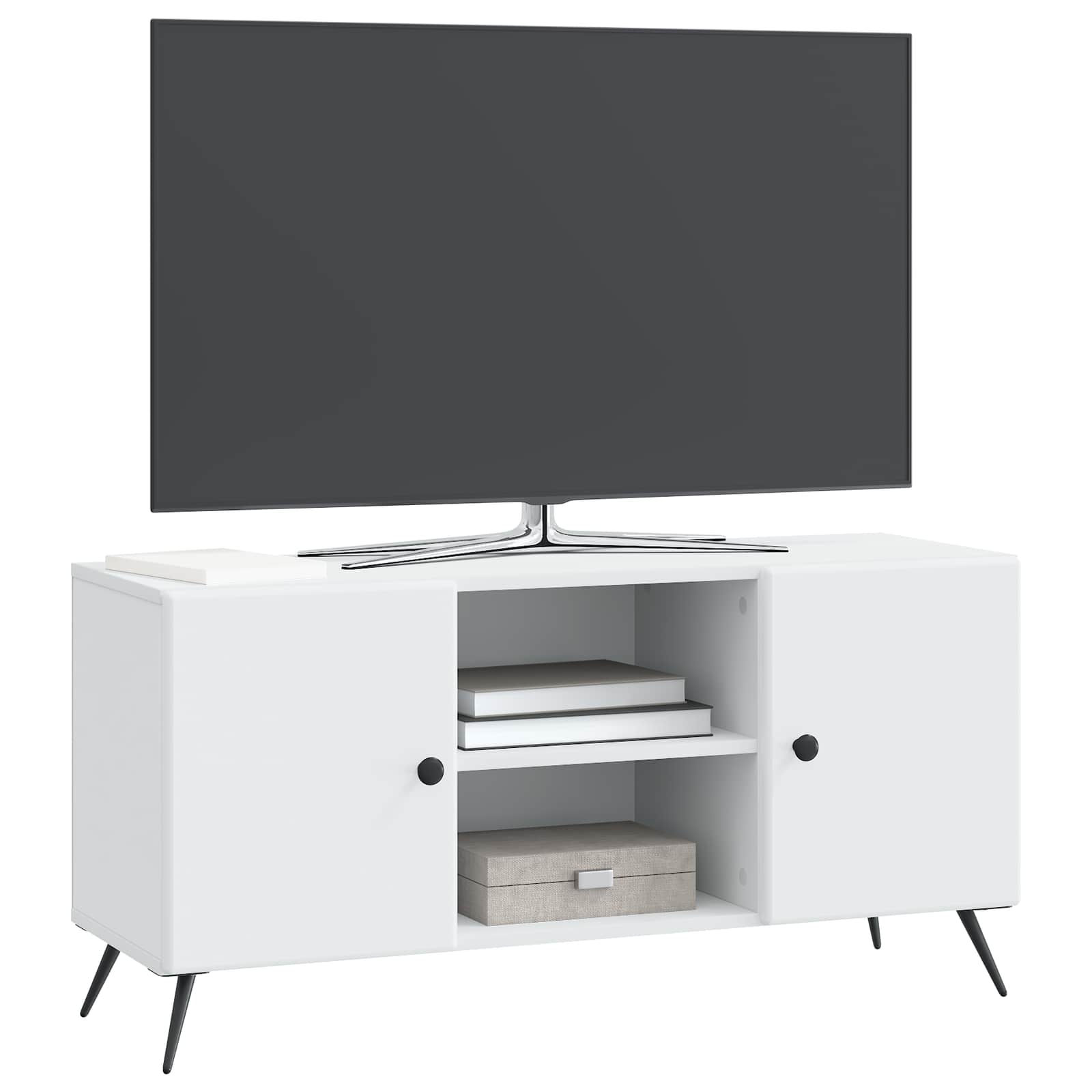 Ντουλάπι TV Λευκό 102 x 34,5 x 50 εκ. Επεξεργασμένο Ξύλο - Pakobazaar