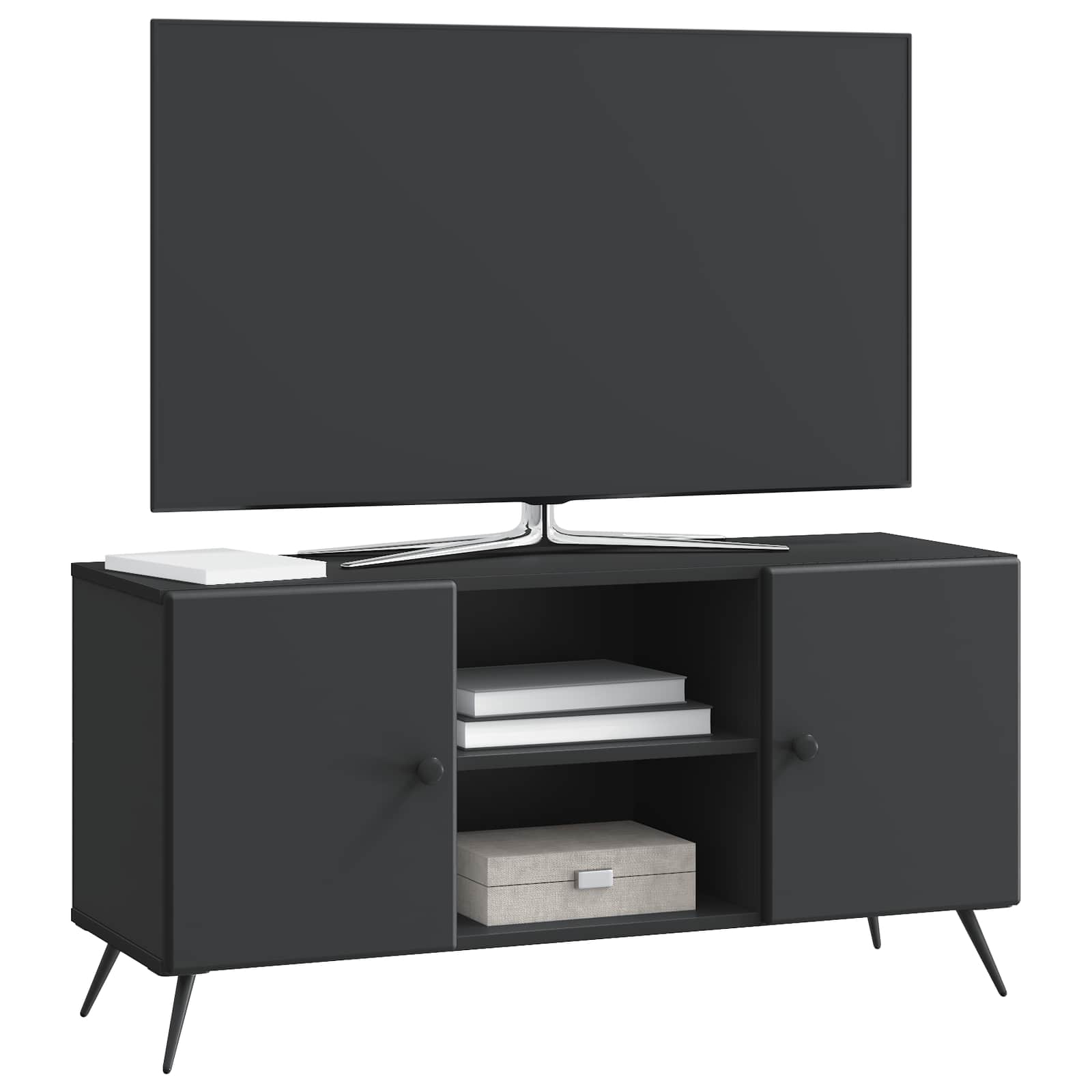 Ντουλάπι TV Μαύρο 102 x 34,5 x 50 εκ. Επεξεργασμένο Ξύλο - Pakobazaar