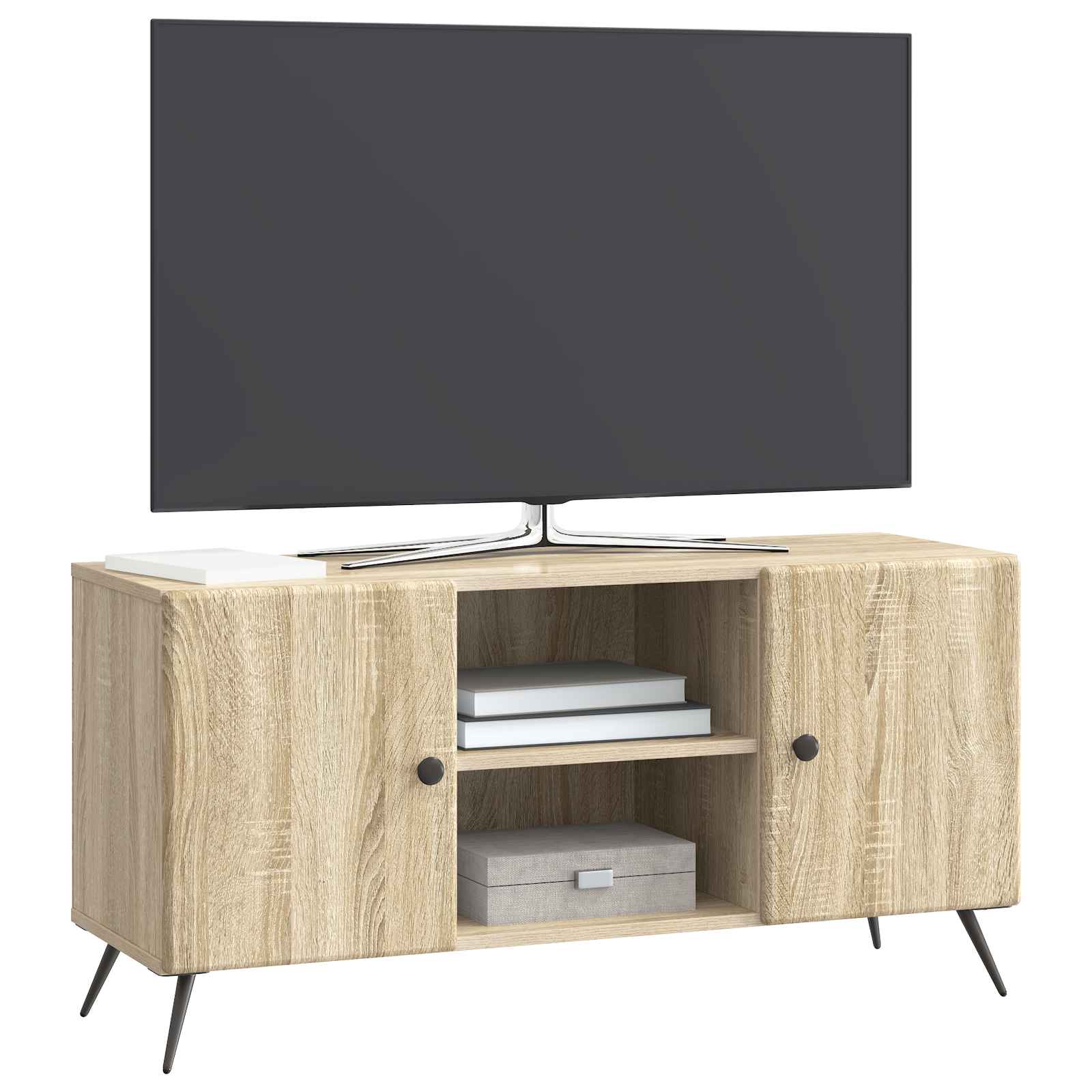 Ντουλάπι TV Sonoma Δρυς 102 x 34,5 x 50 εκ. Επεξεργασμένο Ξύλο - Pakobazaar