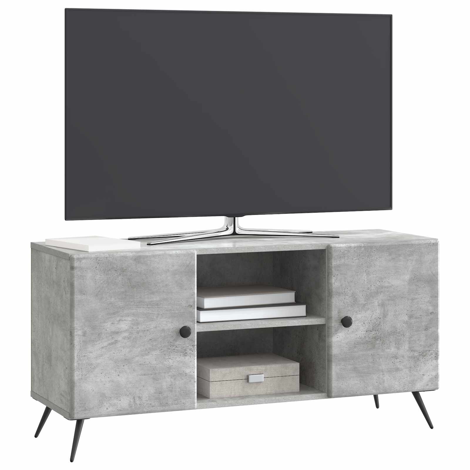 Ντουλάπι TV Γκρι Σκυροδέματος 102 x 34,5 x 50 εκ. - Pakobazaar